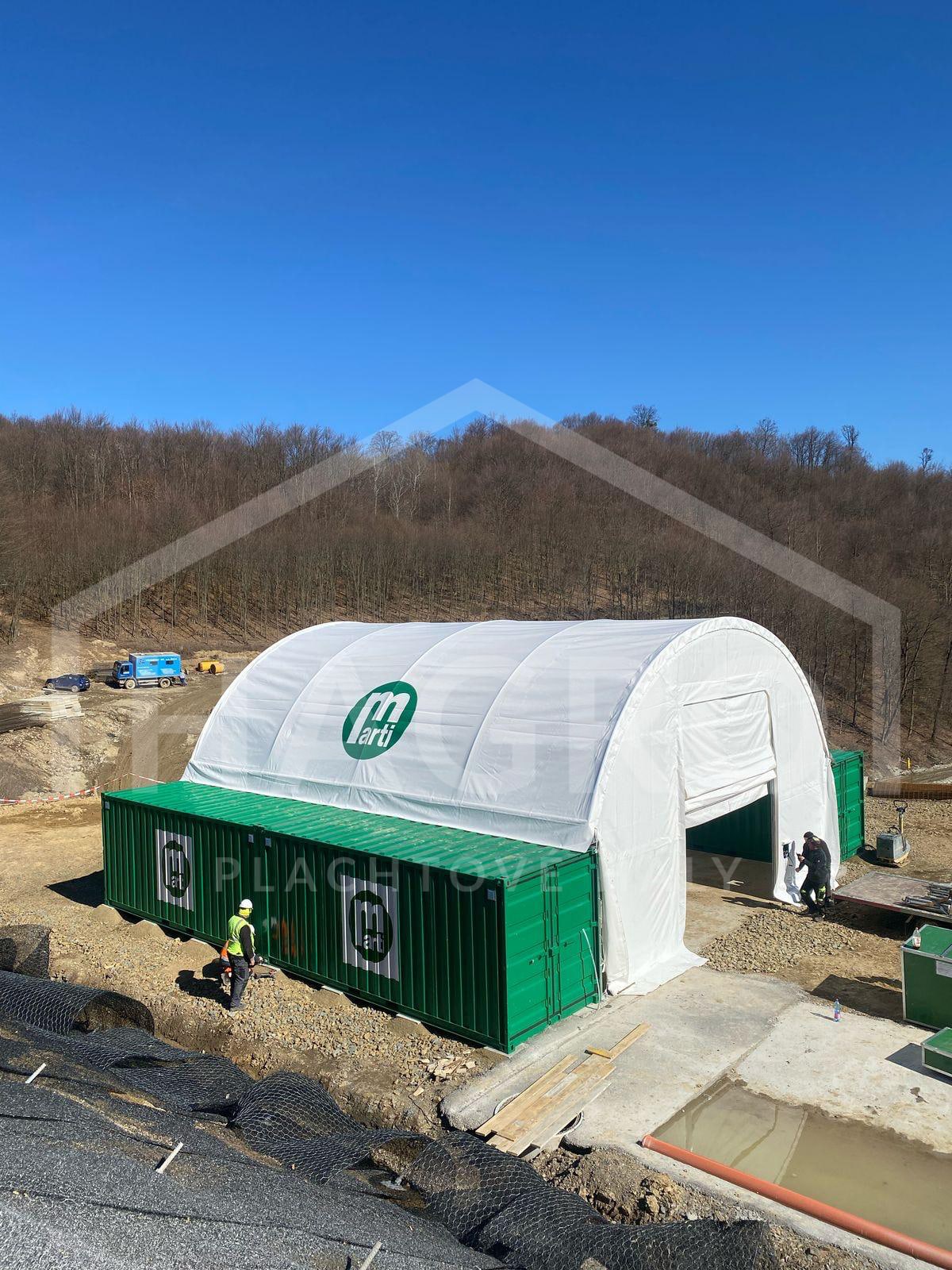 Shipping container shelter 18.35m x 12m x 6m - Image 5