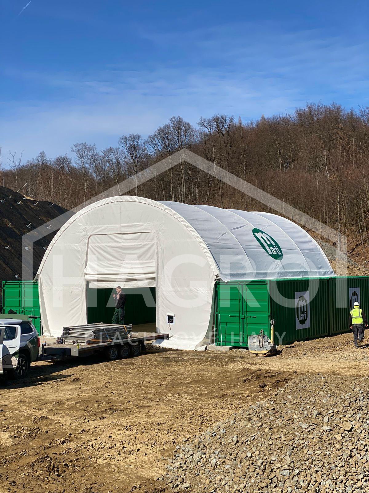 Shipping container shelter 18.35m x 12m x 6m - Image 9