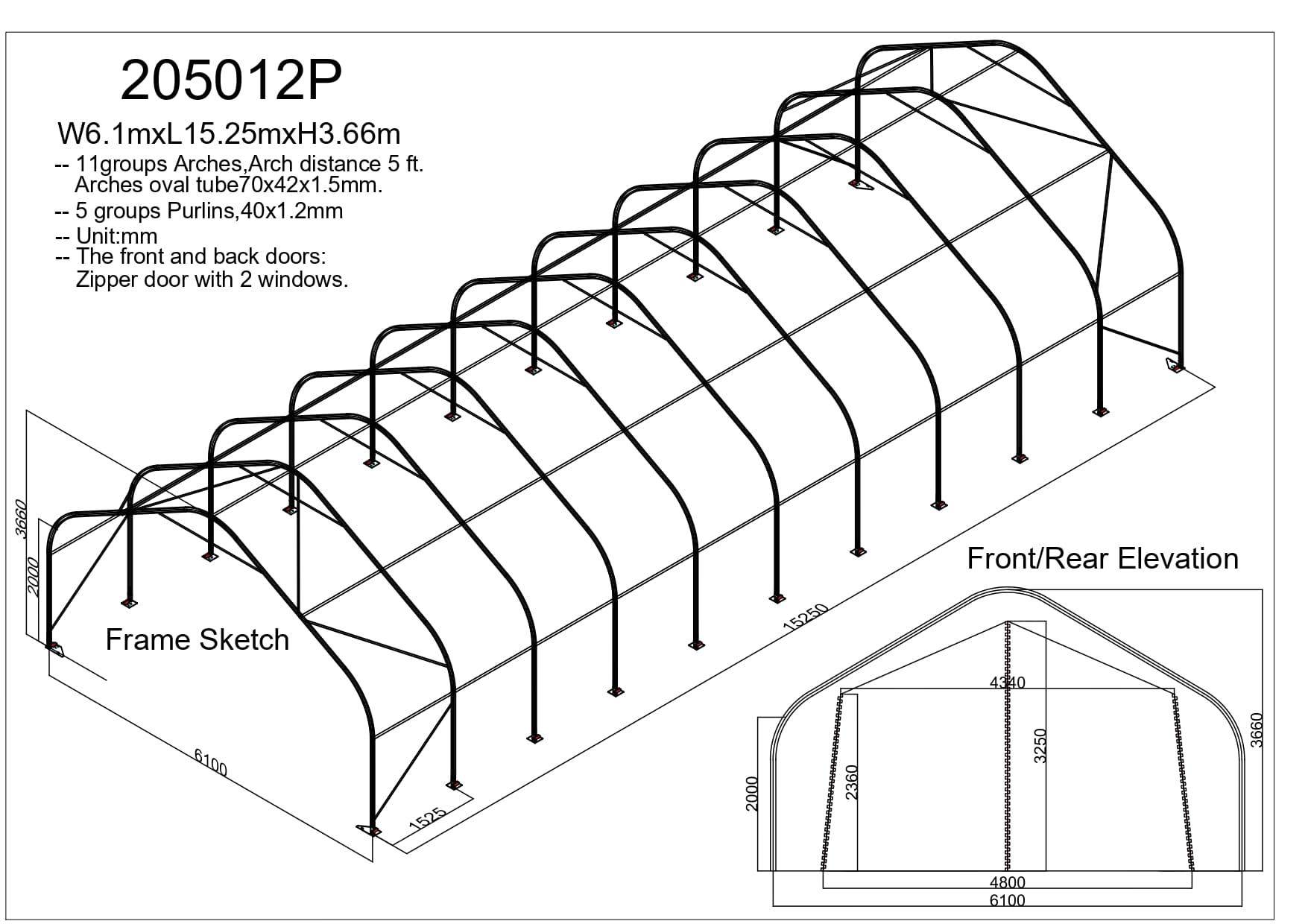 1m x 16