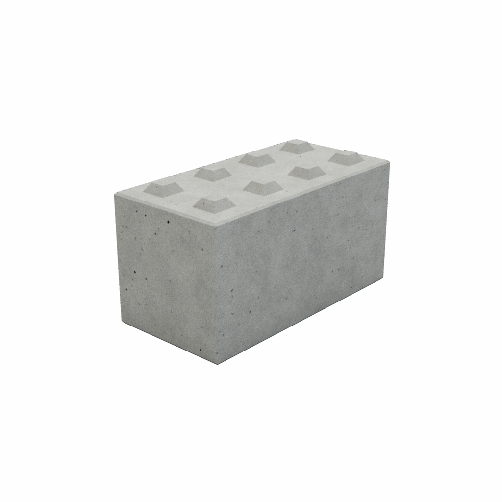 Betónový blok 60 cm x 120 cm x 60 cm