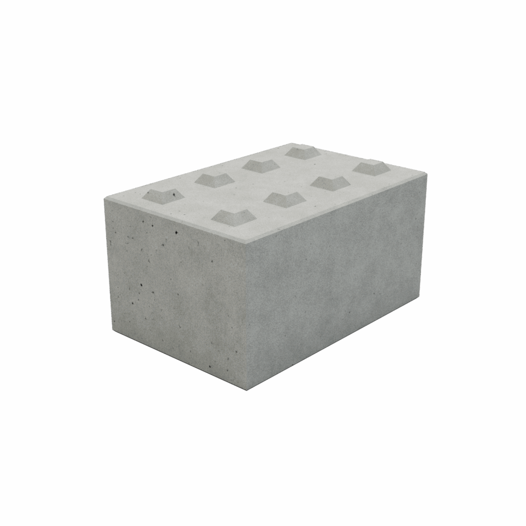 Betónový blok 80 cm x 120 cm x 60 cm
