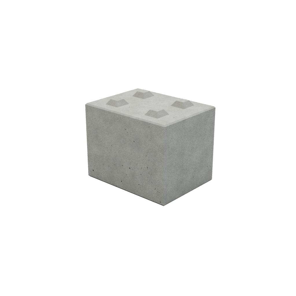 Betónový blok 80 cm x 60 cm x 60 cm