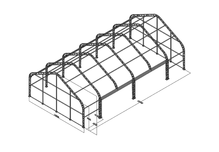 Saddle hall 10m x 18.3m x 6.1m - Image 7