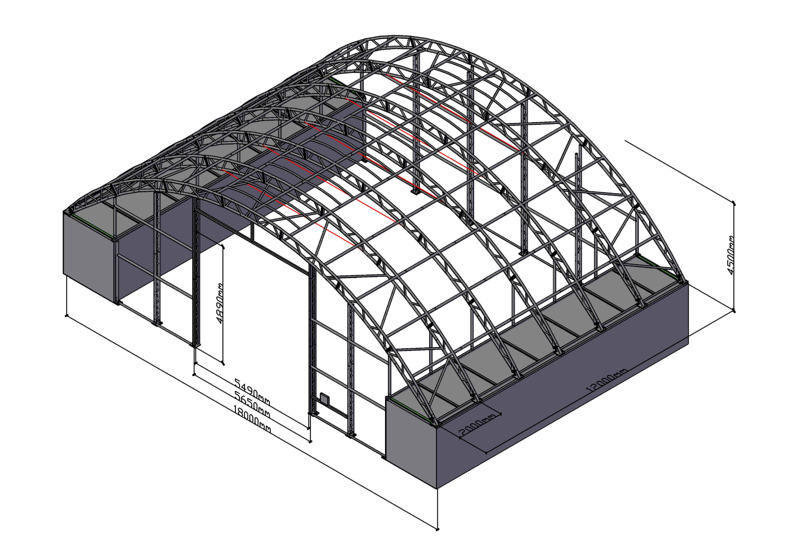 35m x 12m x 6m